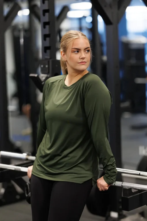 Active loose fit long sleeve - Dark green