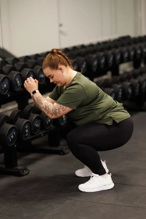 Active loose fit T-shirt - Dark green