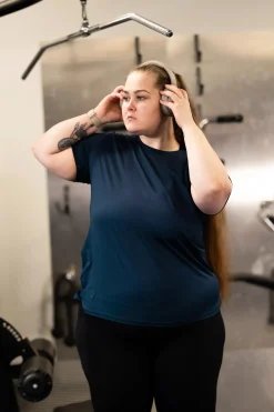 Active loose fit T-shirt - Navy