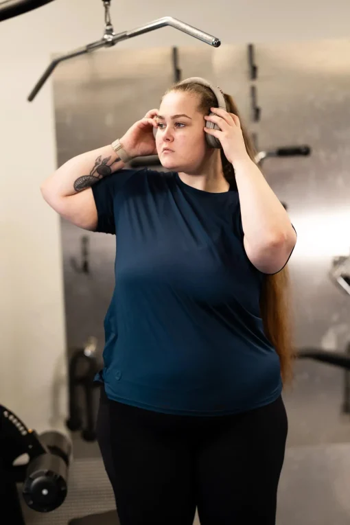 Active loose fit T-shirt - Navy