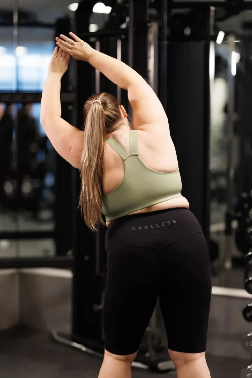 Active shape midi biker shorts - Black