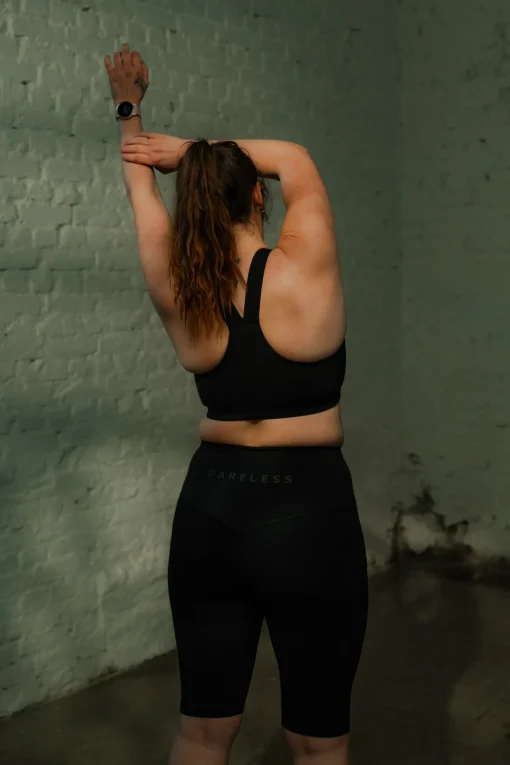 Active shape midi biker shorts - Black