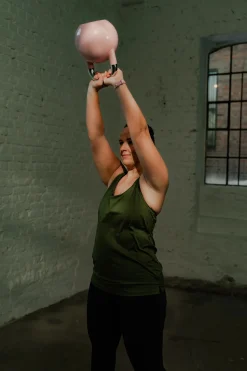 Active top - Dark green