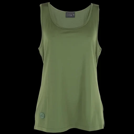 Active top - Dark green