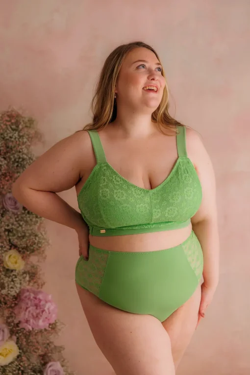 Ada Flower High Waist - Forest Shade