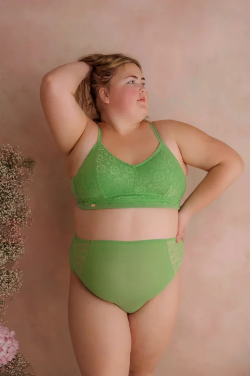 Ada Flower High Waist - Forest Shade