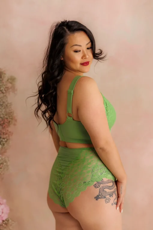 Ada Flower High Waist - Forest Shade