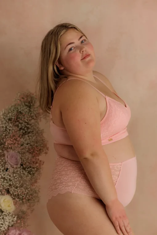 Ada Flower High Waist - Tickled Pink