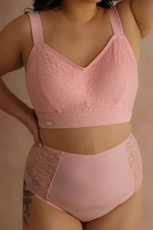 Ada Flower High Waist - Tickled Pink