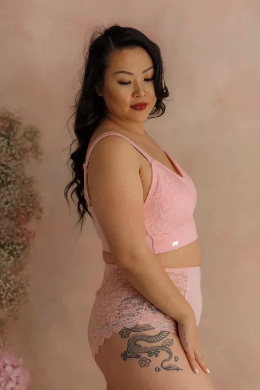 Ada Flower High Waist - Tickled Pink