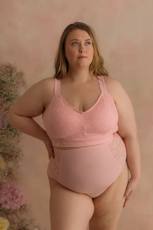 Ada Flower High Waist - Tickled Pink