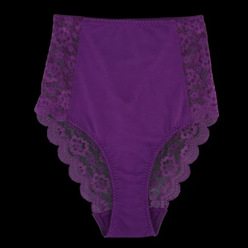 Ada High Waist truse - Mørk lilla