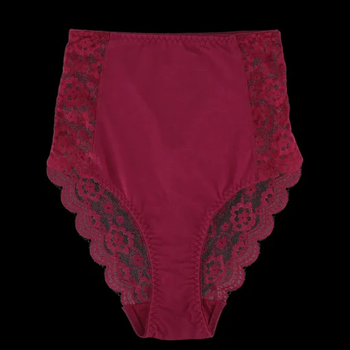 Ada High Waist truse - Mørk rød