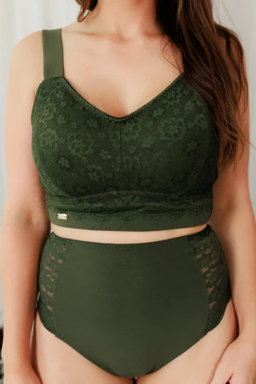 Ada High Waist truse - Mørk grønn
