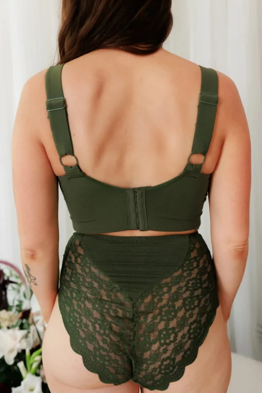 Ada High Waist truse - Mørk grønn