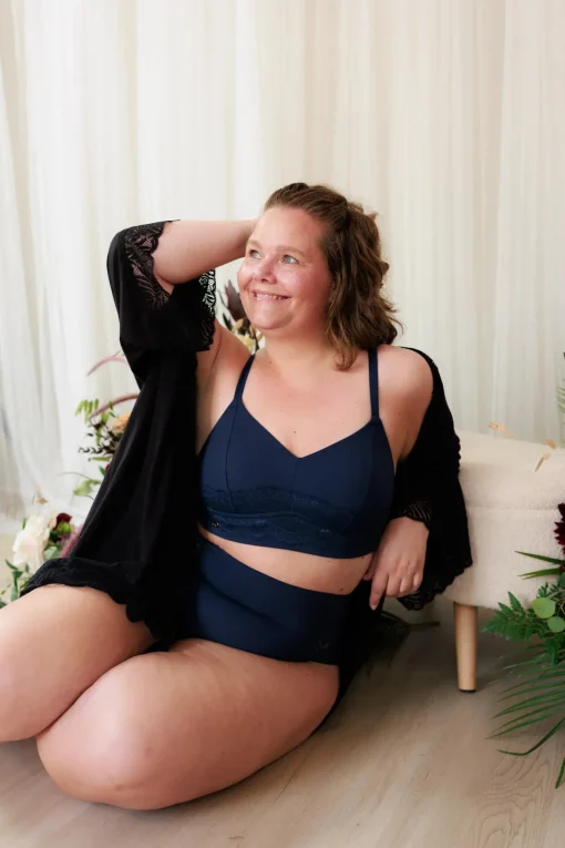 Ada High Waist truse - Mørk blå