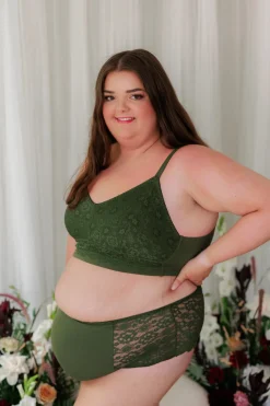 Ada High Waist truse - Mørk grønn