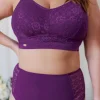 Aline Flower Big Cup BH - Mørk lilla