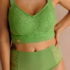 Aline Flower Bra Big Cup - Forest Shade
