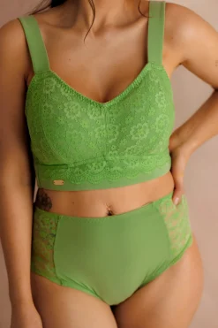 Aline Flower Bra Big Cup - Forest Shade