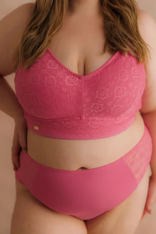 Aline Flower Bra Big Cup - Chateau Rose
