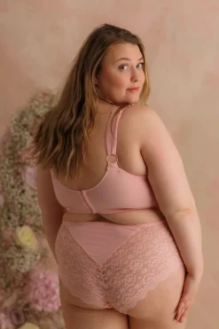Aline Flower Bra Big Cup - Tickled Pink