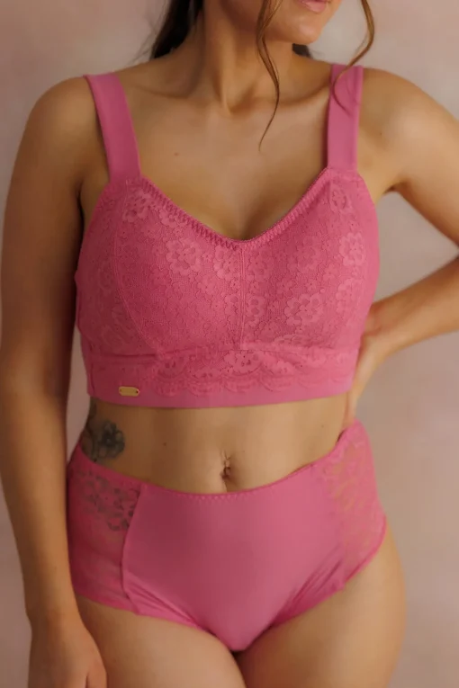 Aline Flower Bra Big Cup - Chateau Rose