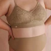 Aline Flower Bra Small Cup - Silver Mink