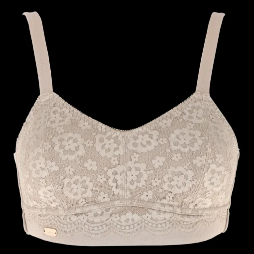 Aline Flower Bra Small Cup - Silver Mink