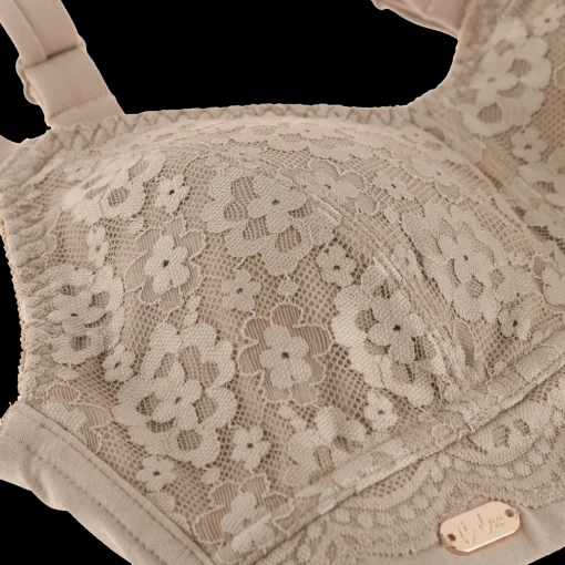 Aline Flower Bra Small Cup - Silver Mink