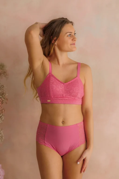 Aline Flower Bra Small Cup - Chateau Rose