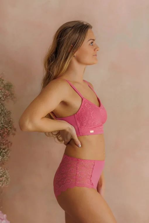 Aline Flower Bra Small Cup - Chateau Rose