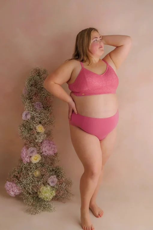 Aline Flower Bra Small Cup - Chateau Rose