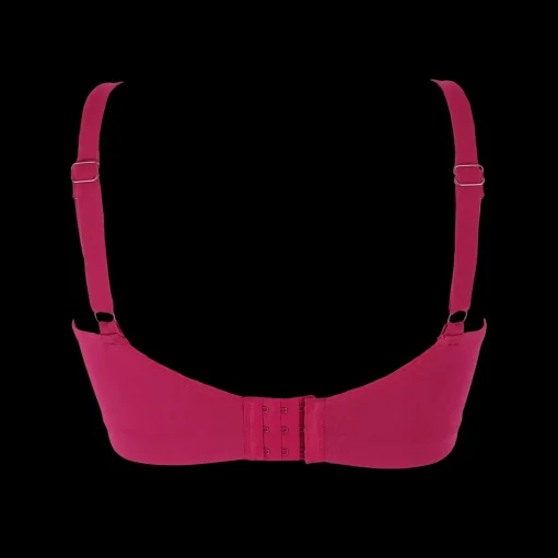 Aline Flower Small Cup BH - Mørk rød