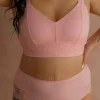 Amanda Basic Bra Big Cup - Tickled Pink