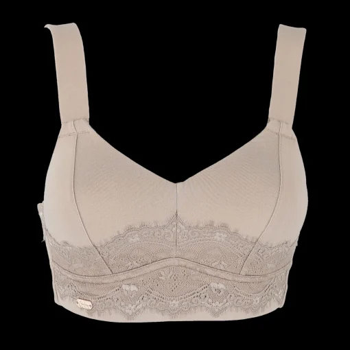 Amanda Basic Bra Big Cup - Silver Mink