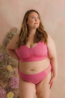 Amanda Basic Bra Big Cup - Chateau Rose