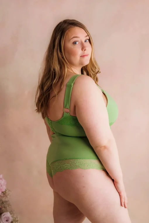 Amanda Basic Bra Big Cup - Forest Shade