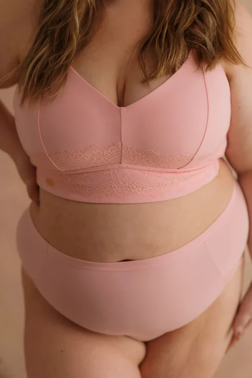 Amanda Basic Bra Big Cup - Tickled Pink