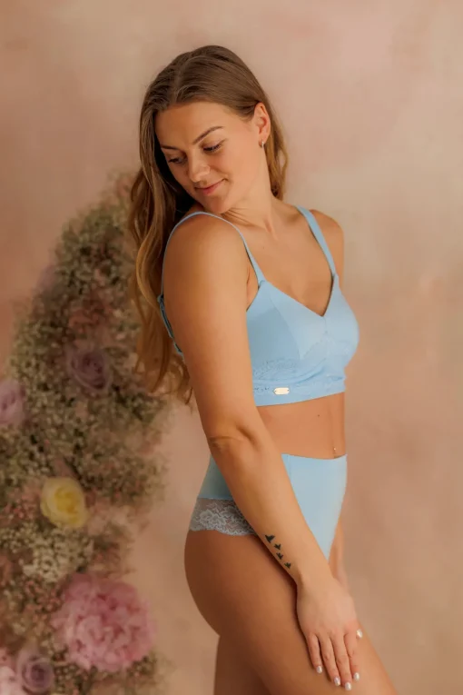 Amanda Basic Bra Small Cup - Airy Blue