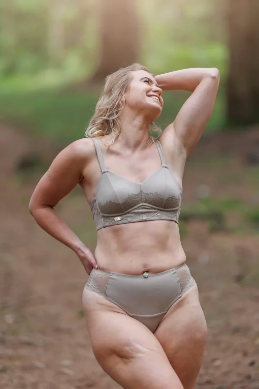 Amanda Basic Bra Small Cup - Silver Mink