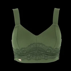 Amanda Big Cup BH - Mørk grønn