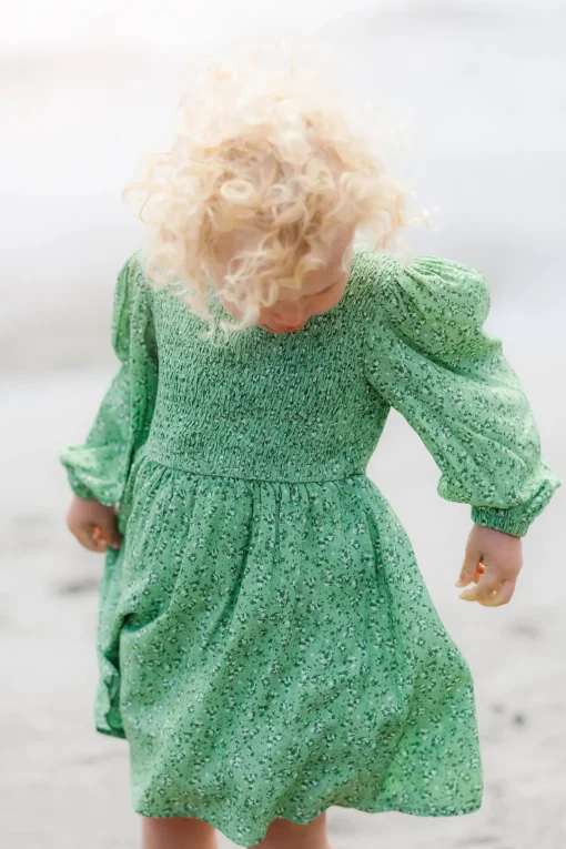 Anna barnekjole - Smoke Green