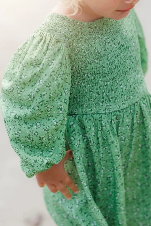 Anna barnekjole - Smoke Green