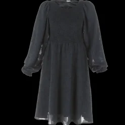 Anna Chiffon kjole - Svart