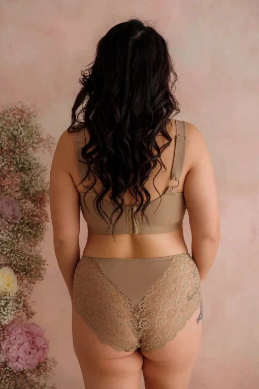 Anne Flower Mid Waist - Silver Mink