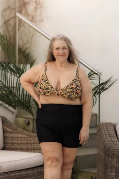 Bali bikinitopp - Svart - Flowerpower