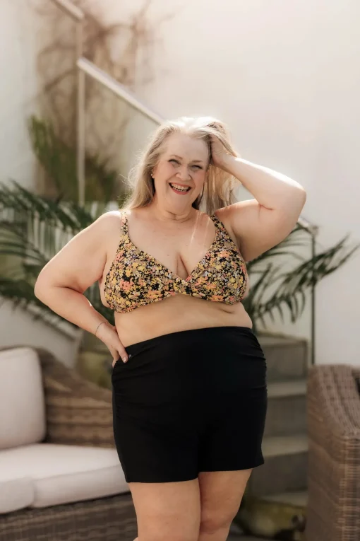 Bali bikinitopp - Svart - Flowerpower
