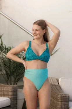 Bali bikinitopp - Turkis - Meadow