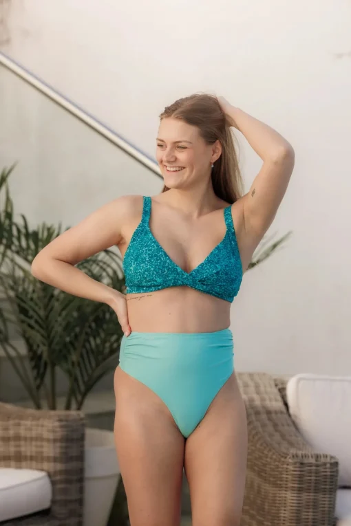 Bali bikinitopp - Turkis - Meadow